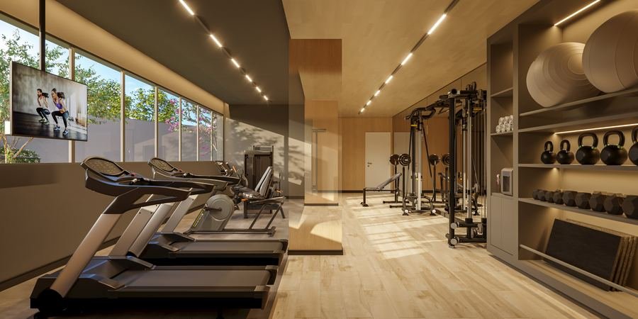 Espaço fitness do Areté Home