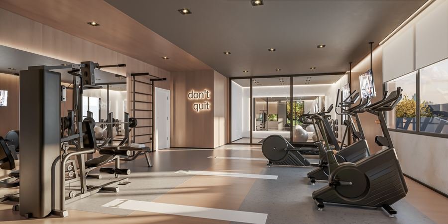 Espaço fitness da torre Hélade